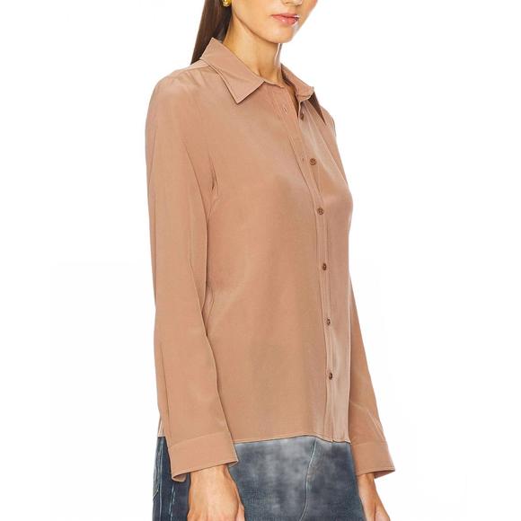 NEW NILI LOTAN simone shirt in mushroom - Picture 3 of 3